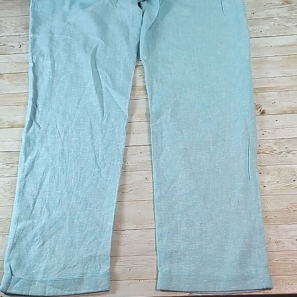 NEW NWT Charlie Paige Linen Pants Pull-On Drawstring 405439 Sizei Medium - Picture 6 of 9